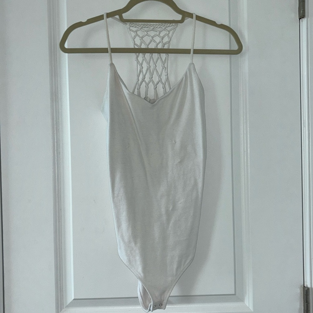 Bodysuit with braided back detail